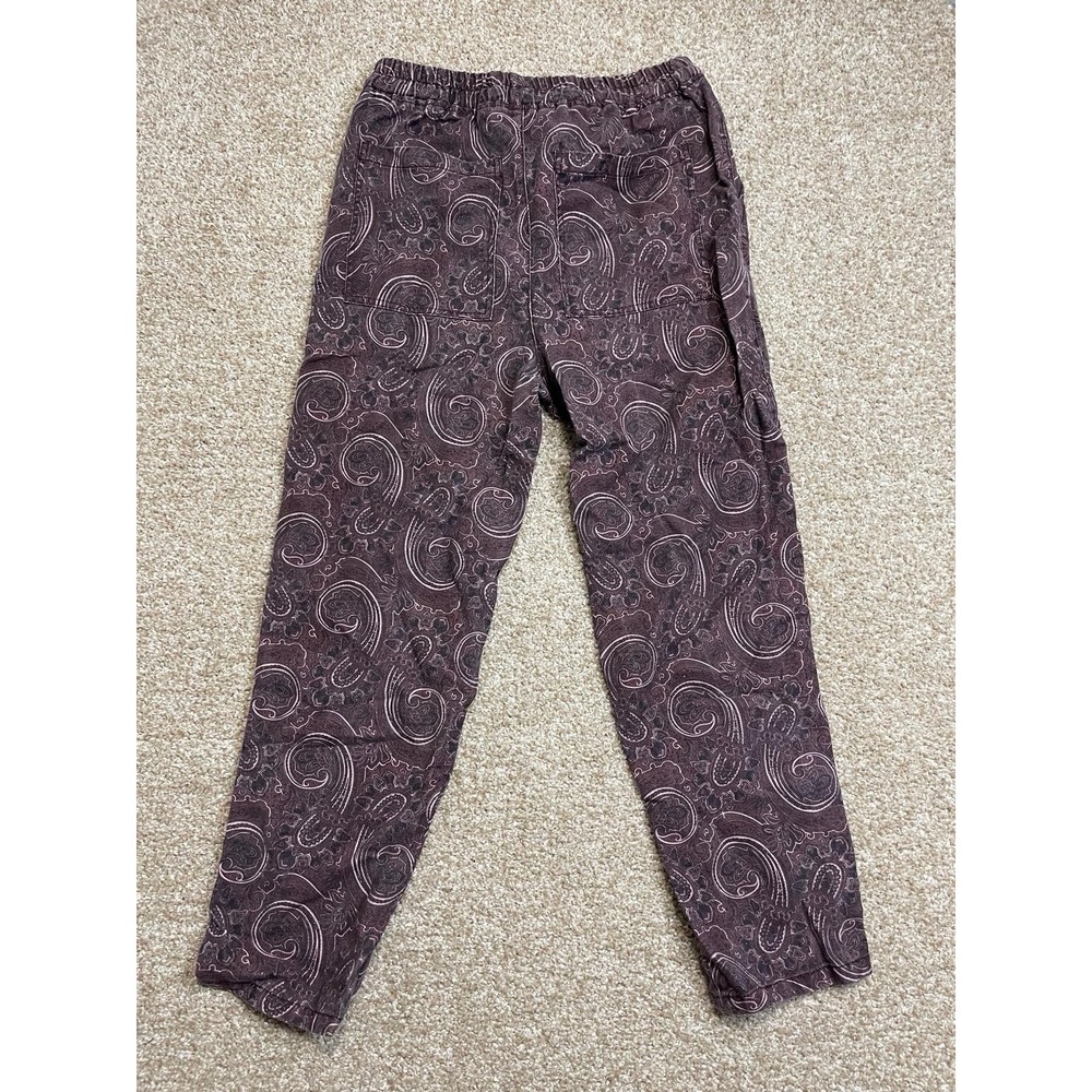 Zara Pants Womens‎ Size S Paisley Drawstring Soft Pull On Stretch Waist